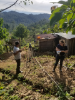 Rosaleen Nogle surveys La Laguna with community member Jose Maria.