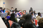 Over 120 people participated in the event, either in person in 101 Davis Hall, or via zoom.