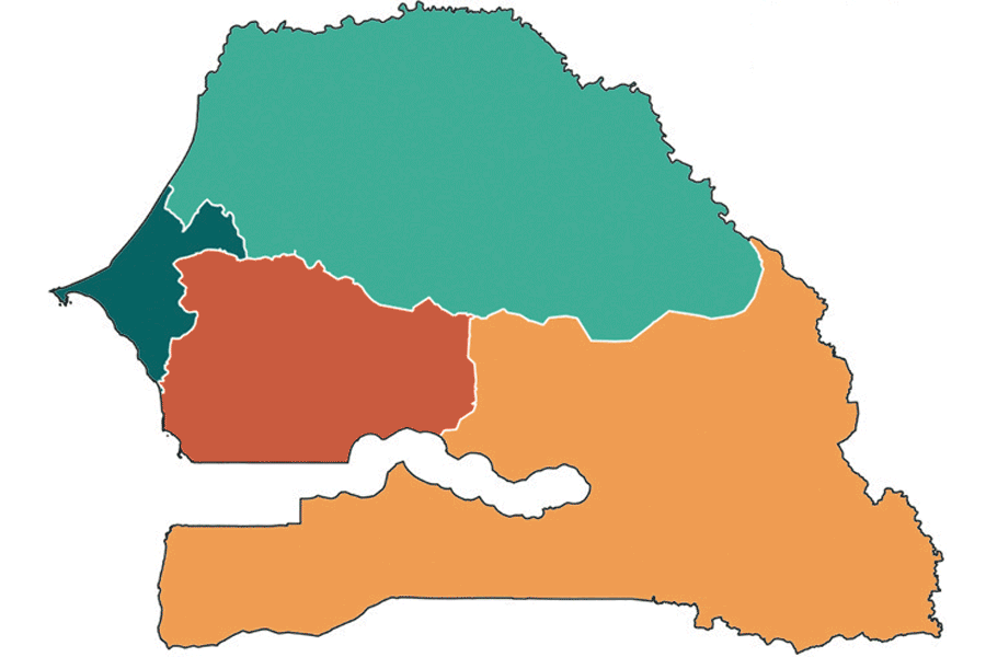 Animation of poverty mapping in Senagal showing the difference between technology used currently and a new type of mapping using big data.