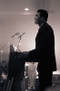 Muhammad Ali addresses students in Norton Union in 1967. Photo: UB Archives