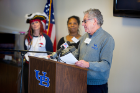 Steven Perlman, founder of the Special Olympics Special Smiles program, partnered with the dental school to pilot courses and training programs that teach dental students how to treat patients with special needs. 