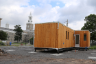 Among the greatest design challenges in rebuilding the house has been adapting the foundation for a cold-weather climate and to sit level with the site.