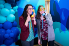 Students are encouraged to take a photo at the selfie station to use as their profile photo in UB Learns.