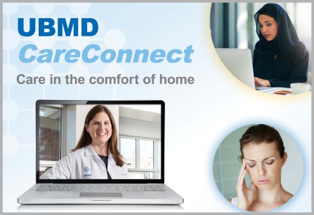 Photo promoting UBMD CareConnect. 