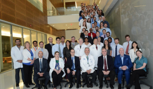 Group photo of UBMD Surgery's expert team, including surgical specialists and subspecialists. 