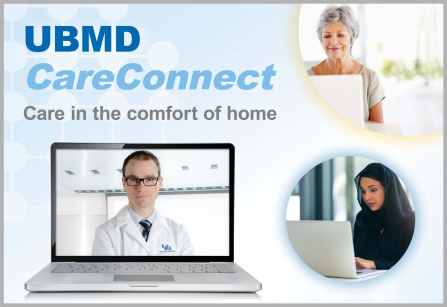 Photo promoting UBMD CareConnect. 